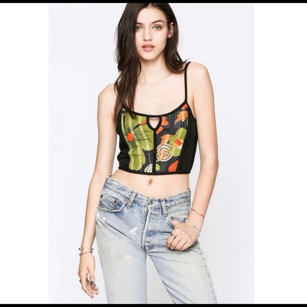 Anchal X Urban Renewal Bra Top Boho Size L - Picture 2 of 5